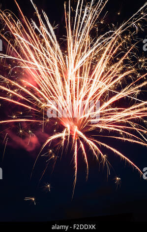 Quartiere fuochi d'artificio fuori Salt Lake City. Foto Stock