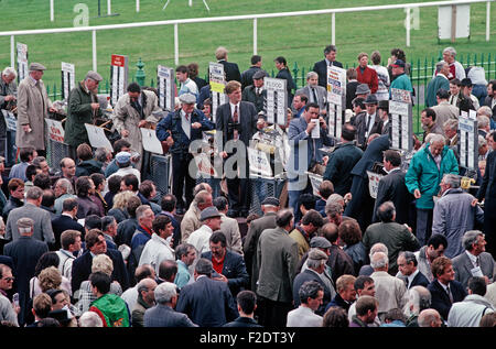 Leopardstown gare, casa del racing irlandese di Dublino, di cui all'James Joyce "Ulisse", Dublino, Irlanda Foto Stock