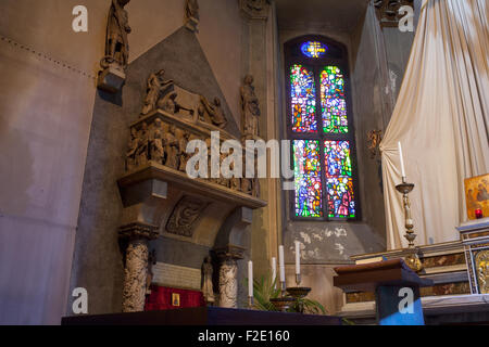 Interno del San Gottardo Chiesa di Milano Foto Stock