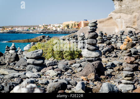 Arte di equilibrio di pietra Foto Stock