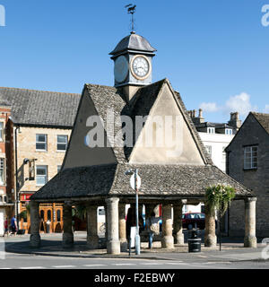 La Buttercross a Witney Piazza del Mercato in Oxfordshire Foto Stock