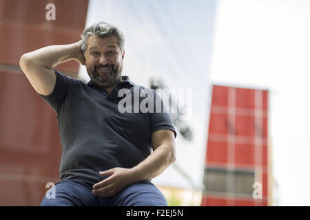 Photocall del nuovo ARD serial TV 'Huck' a Onyx Arc Hotel dotato di: Aykut Kayacik dove: Amburgo, Germania Quando: 17 Lug 2015 Foto Stock