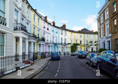 Paddington posizione: la casa della famiglia marrone: Chalcot Crescent, Primrose Hill, Londra Foto Stock