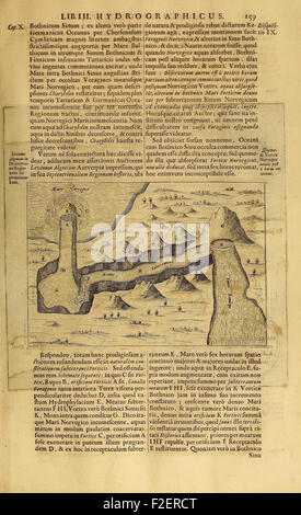"Mundus Subterraneus" è un primo lavoro scientifico di Athanasius Kircher che esplora la struttura interna della terra e i fenomeni sotterranei. Il libro include illustrazioni dettagliate e teorie sulla geologia e la composizione minerale del nucleo terrestre. Foto Stock