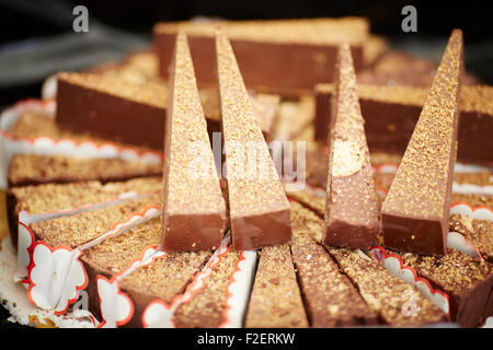 Bolton Food festival in Lancashire dolci sul display al mercato artigianale Foto Stock