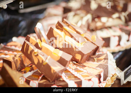 Bolton Food festival in Lancashire dolci sul display al mercato artigianale Foto Stock