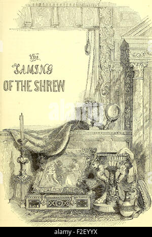 Le commedie, storie tragedie e poesie di William Shakspere (1851) Foto Stock