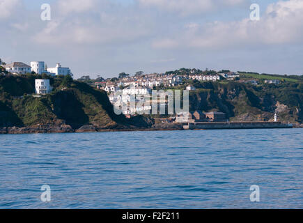 Ingresso del porto di Megavissey Cornwall Inghilterra REGNO UNITO Foto Stock