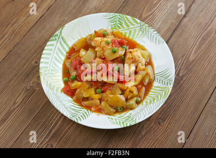 Ghiveci - stufato di verdure cotte o insalata di verdure. Foto Stock