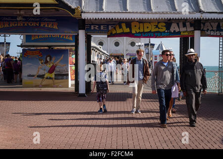 Ingresso al Molo di Brighton Foto Stock