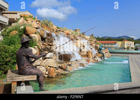 Fontana, Piazza della Gioventù, Marmaris, Provincia di Mugla, Turchia Foto Stock