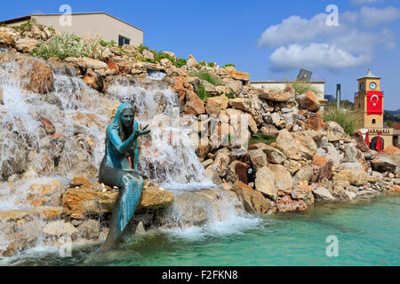 Fontana, Piazza della Gioventù, Marmaris, Provincia di Mugla, Turchia Foto Stock