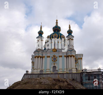 St. Andrew's Cathedral di Kiev, Ukranie Foto Stock