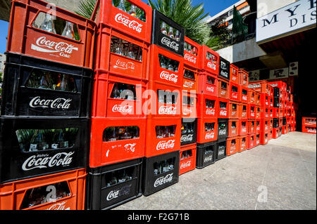 La consegna della Coca Cola-la entrega de Coca Cola Foto Stock