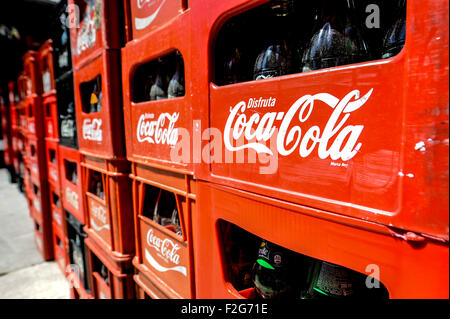 La consegna della Coca Cola-la entrega de Coca Cola Foto Stock