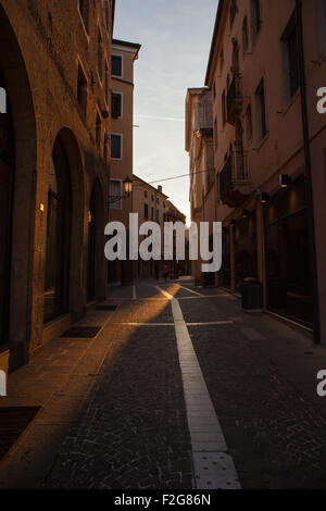 PADOVA, Italia - agosto, 24: Vista della strada di Padova il 24 agosto, 2014 Foto Stock