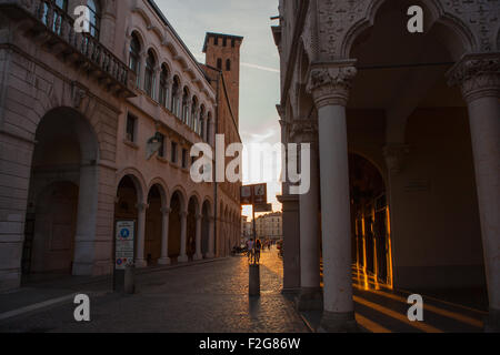 PADOVA, Italia - agosto, 24: Vista della strada di Padova il 24 agosto, 2014 Foto Stock