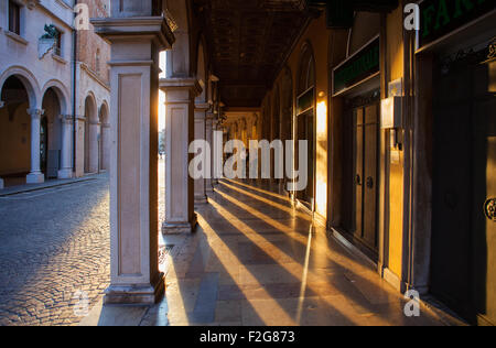 PADOVA, Italia - agosto, 24: Vista della strada di Padova il 24 agosto, 2014 Foto Stock