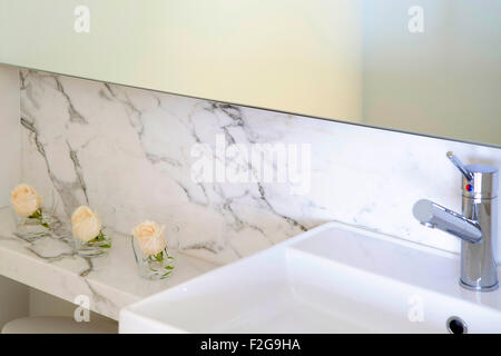 Moderno bagno lavandino Foto Stock