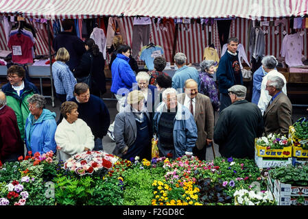 Mercato di Louth. Lincolnshire Wolds. In Inghilterra. Regno Unito Foto Stock