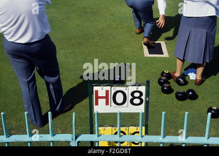 Bocce corrispondono. Great Yarmouth. Norfolk. In Inghilterra. Regno Unito Foto Stock