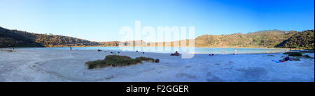 Vista del lago di Venere a Pantelleria, Sicilia Foto Stock