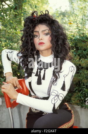 LA TOYA JACKSON cantante statunitense nel 1989. Foto Petra Stadler Foto Stock