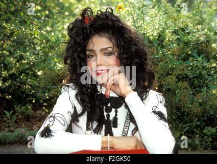 LA TOYA JACKSON cantante statunitense nel 1989. Foto Petra Stadler Foto Stock