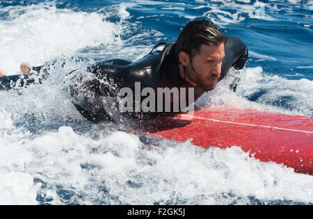 Rottura del punto 2015 Warner Bros film con Edgar Ramirez Foto Stock