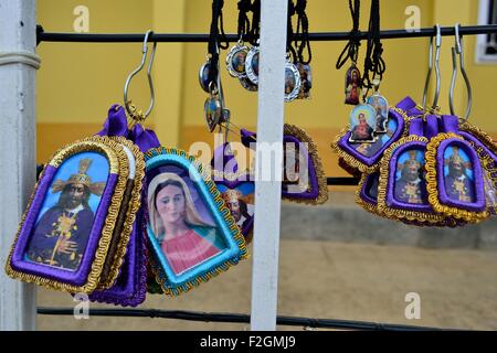 Grata di Nuestra Señora del Pilar la chiesa (XVII secolo ) - Señor de Cautivo Ayabaca Affitto peregrinazio - in Ayabaca Affitto. Dipartimento o Foto Stock