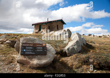 Del marinaio rifugio è un rifugio alpino e memorial situato nel Kosciuszko National Park New South Wales, Australia. Foto Stock