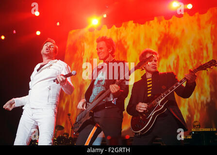 British pop band Duran Duran suona dal vivo durante il sonar Advanced Music Festival di Barcellona, Spagna Foto Stock