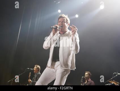 British pop band Duran Duran suona dal vivo durante il sonar Advanced Music Festival di Barcellona, Spagna Foto Stock