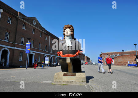 Portsmouth Hampshire REGNO UNITO - lo Storico Cantiere Navale Foto Stock