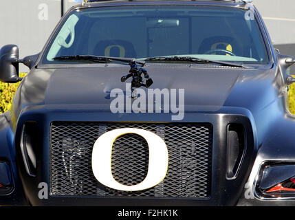 Autzen Stadium, Eugene, OR, Stati Uniti d'America. Xix Sep, 2015. durante il NCAA Football gioco tra le anatre e la Georgia State pantere a Autzen Stadium, Eugene, o. Larry C. Lawson/CSM/Alamy Live News Foto Stock