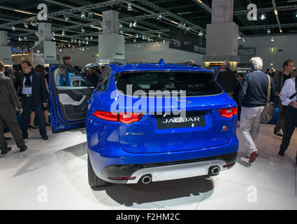 Frankfurt International Motor Show (IAA) 2015. Jaguar F-ritmo - premiere mondiale. Foto Stock