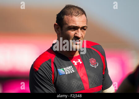 Gloucester, Regno Unito. Xix Sep, 2015. Coppa del Mondo di rugby. Tonga contro Georgia. Credito: Azione Sport Plus/Alamy Live News Foto Stock