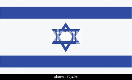 Bandiera di Israele per giorno di indipendenza e infografico illustrazione vettoriale. Illustrazione Vettoriale