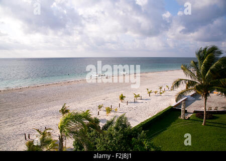 La spiaggia di Puerto Morelos, Messico. Foto Stock