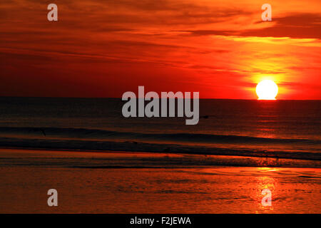 Sunrise a Wildwood Crest New Jersey, STATI UNITI D'AMERICA Foto Stock