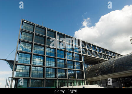 Nuova stazione ferroviaria principale Lehrter Berlin Germania Europa Foto Stock