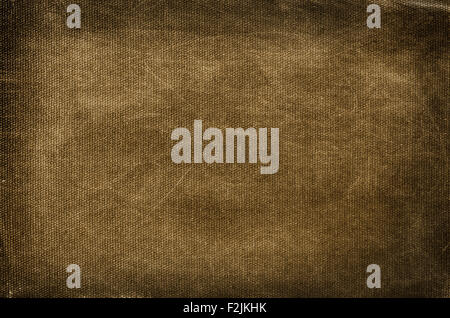 Vecchio e sporco e graffiato marrone sfondo di cotone Foto Stock