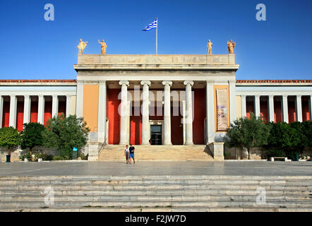 Il Museo Archeologico Nazionale, probabilmente il più importante museo di Atene in Grecia. Foto Stock