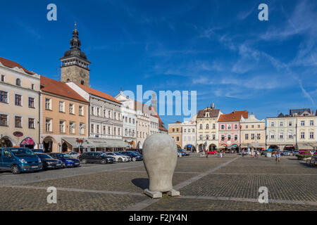 Ceske Budejovice, Repubblica Ceca, Boemia del Sud, Budweis, Europa Foto Stock