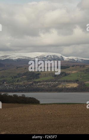 Verso Ben Wyvis dalla Black Isle,Ross and Cromarty, Scozia,UK, Foto Stock