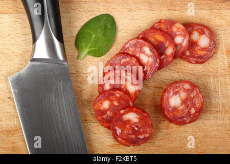 Chorizo iberico Foto Stock