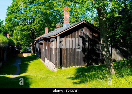 Luostarinmäen käsityöläismuseo, artigianato Luostarinmäki museum, Turku, Finlandia Foto Stock