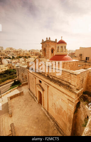 Il Santuario della Nostra Signora di Mellieha nell isola di Malta Foto Stock