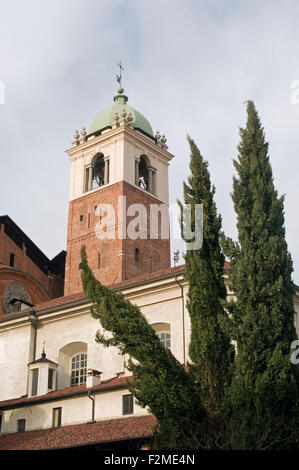 Dettaglio della cattedrale e canonica, Novara, Piemont, talia Foto Stock