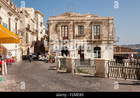 Fonte Aretusa, Ortigia, Siracusa, Sicilia, Italia Foto Stock